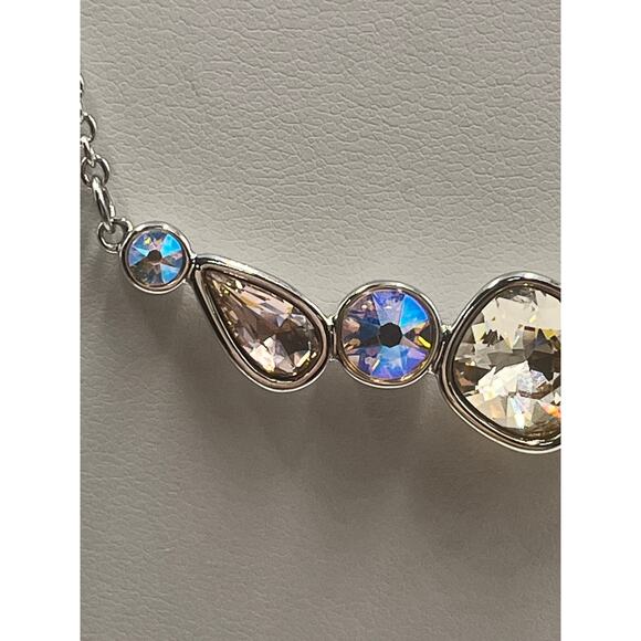 Touchstone Swarovski Crystal Retired Line in The Sand Pink Tan AB Necklace 1471N - Picture 10 of 11
